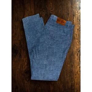 Robert Graham Bessel Kipling Indigo Pants Mens 38x35 Tailored Stretch NWT